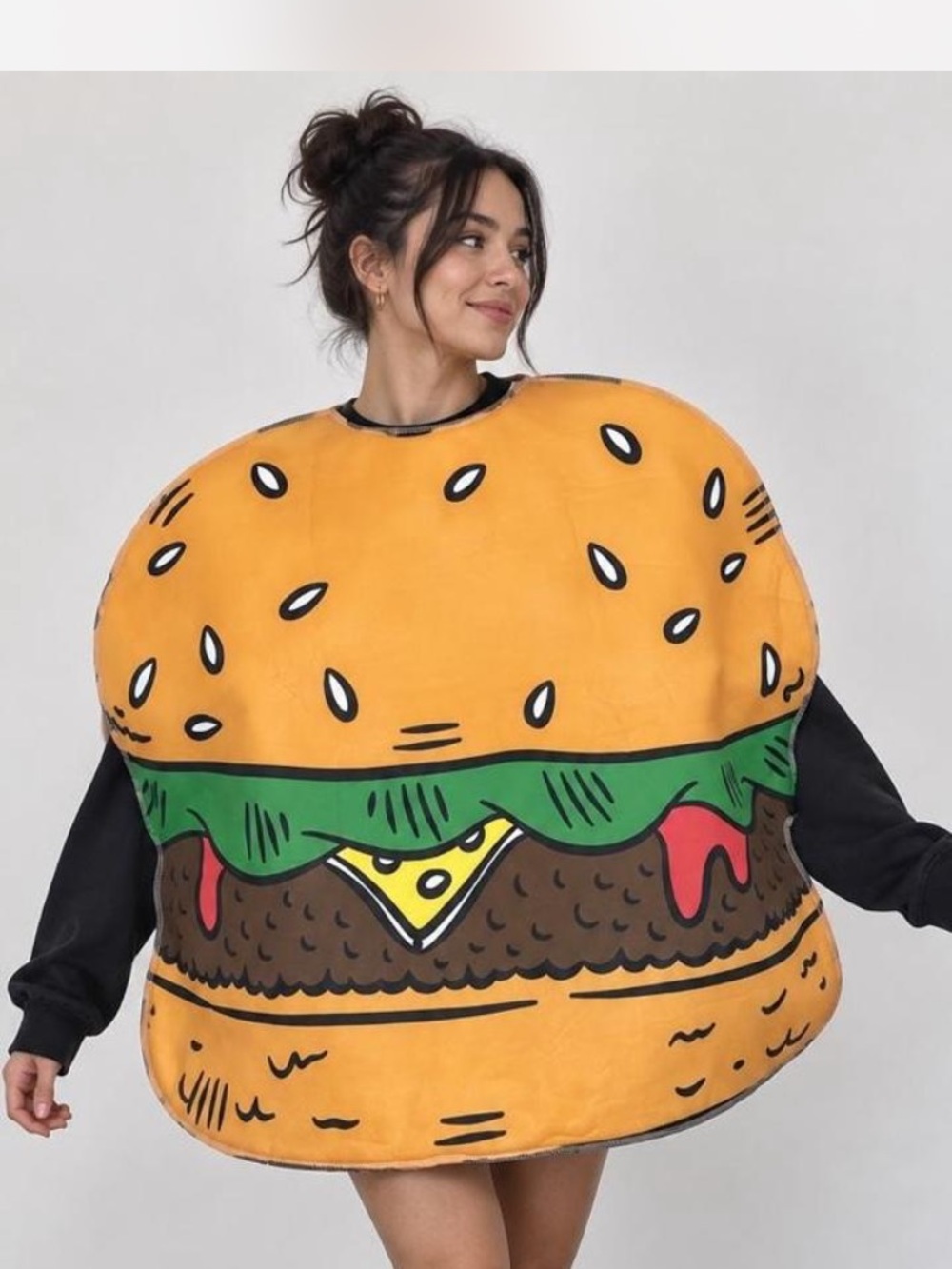Yellow Burger Novelty Men's Halloween Costume